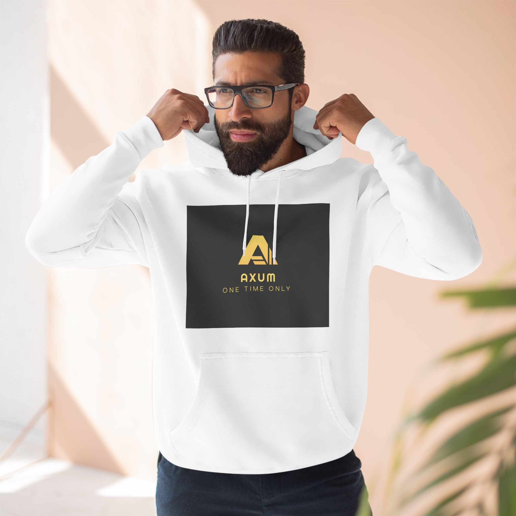 Three-Panel Fleece Hoodie